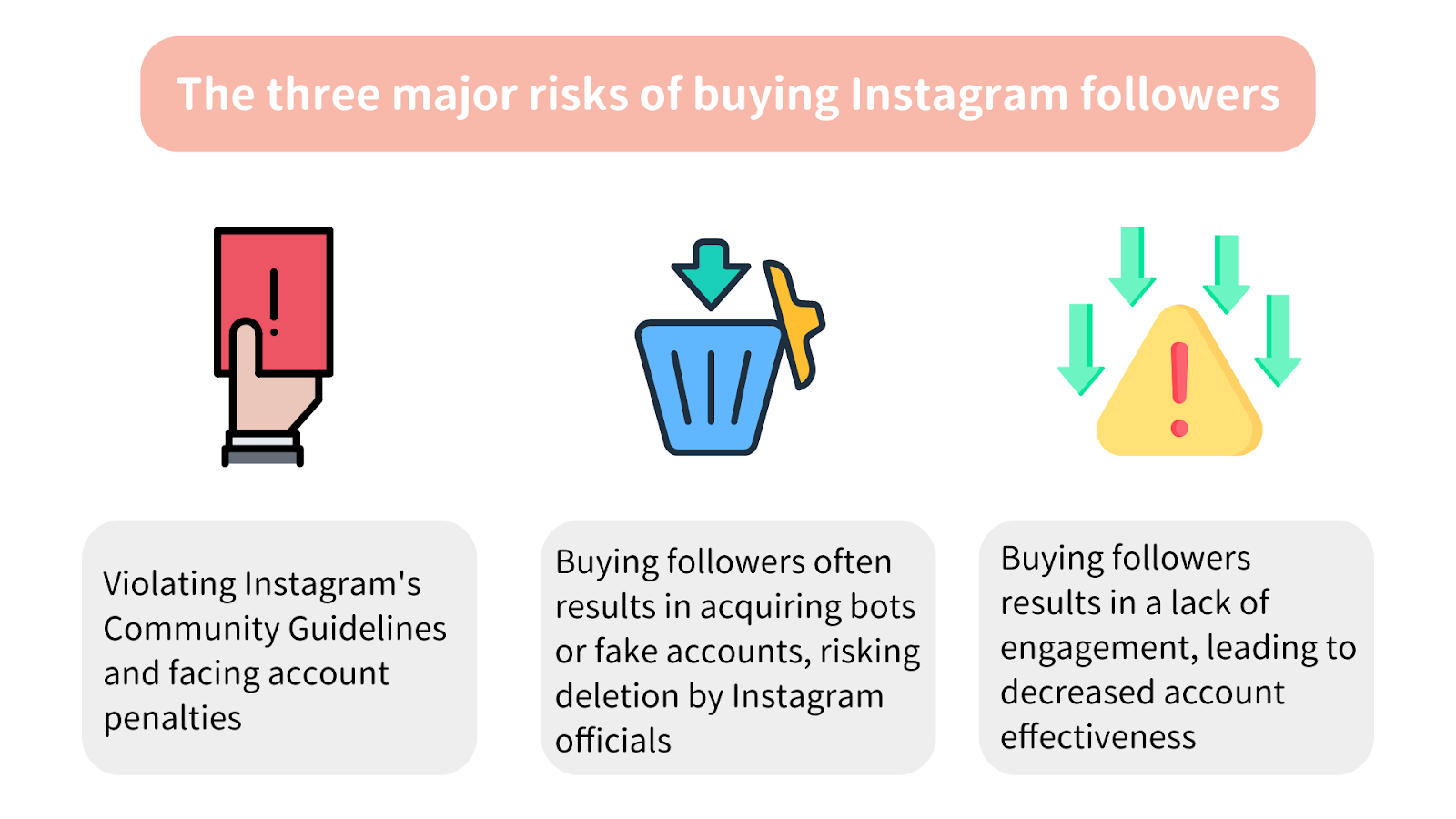 three major risks of buying instagram followers